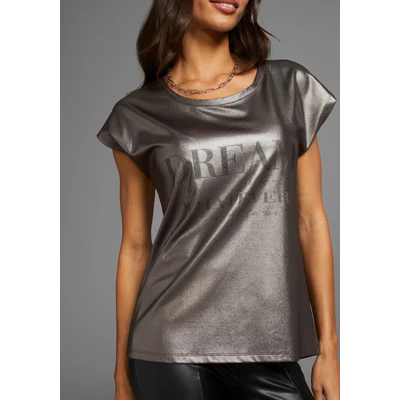 Abbildung von Laura Scott Rundhalsshirt, mit glänzendem Print NEUE KOLLEKTION