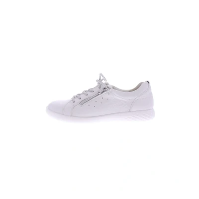 Abbildung von Waldläufer Sportlicher Schnürer, Damen, Größe: 37.5, Weiss silber Leder