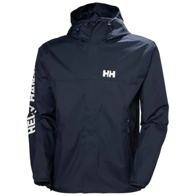 Abbildung von Helly Hansen Ervik Regenjacke / wasserabweisende Jacke, Herren, Größe: Medium, Dark blue