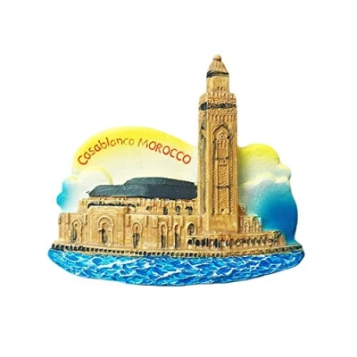 Abbildung von wedaredai Marokko Casablanca 3D Kühlschrankmagnet Tourist Souvenir Reise Aufkleber, Kühlschrank Magnet, Haus und Küche Dekoration Kollektion von China