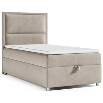 Abbildung von Best For Home Boxspringbett mit Bettkasten Trinity K11 SINGLE Bonellfederkern inkl. Topper (Beige, 90x200)