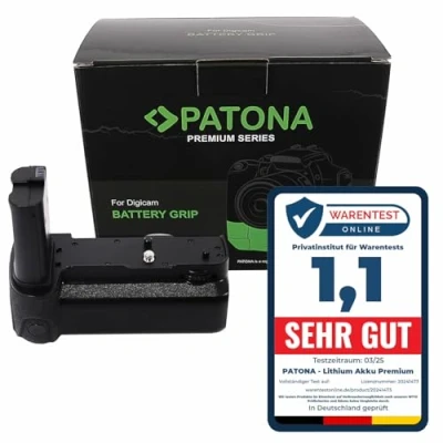 Abbildung von PATONA 1460 Premium Batteriegriff MB N10 Kompatibel mit Nikon Z5 Z6 Z7 (Anmerkung: Für Z6II und Z7II zur Stromversorgung Handling. Akku EN EL15c erforderlich)