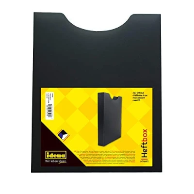 Abbildung von Idena Hefter 225163 Heftbox für DIN A4, Hochformat, aus PP, Füllhöhe 4 cm