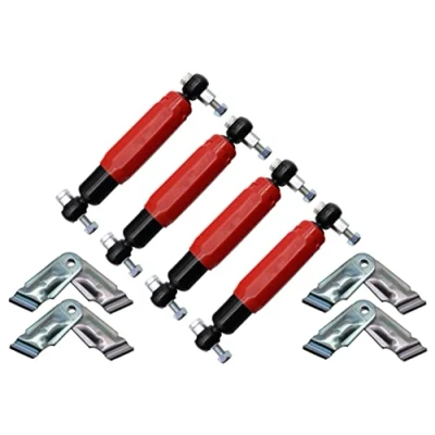 Abbildung von Set Alko Octagon Plus Red Radstossdämpfer rot Stoßdämpfer Anhänger 1800 / 3500kg inklusive Halter für Euro Achse 244086 244.086
