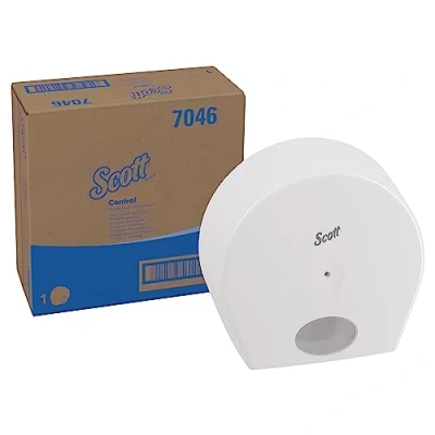 Abbildung von Scott Control Toilettenpapier Spender 7046 1 x für Rollen, weiß