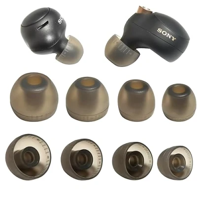 Abbildung von Luckvan Ersatz Ohrstöpsel für Sony Earbuds WF XBA MDR Serie LinkBuds S/WF C500/WF C700N 1000XM5/WF 1000XM4/1000XM3 Wireless, 4 Paar, Schwarz