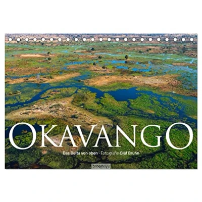 Abbildung von Okavango Das Delta von oben (Tischkalender 2025 DIN A5 quer), CALVENDO Monatskalender