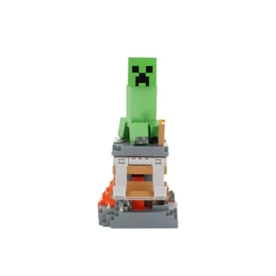 Abbildung von Cable Guys Minecraft Creeper Gaming Zubehör Halterung &amp; Handyhalterung für die meisten Controller (Xbox, Play Station, Nintendo Switch) und Handys
