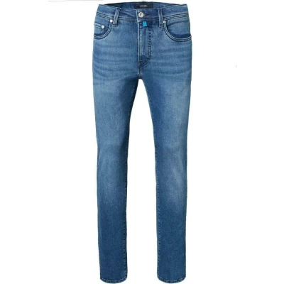 Abbildung von Pierre Cardin LYON Jeans Slim Fit, Herren, Größe: 33x32, Blue used buffies