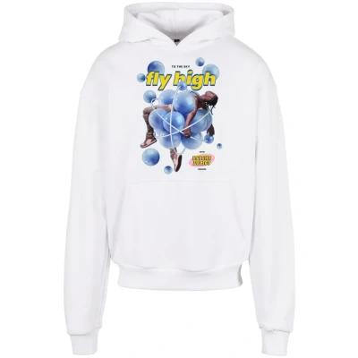 Abbildung von Upscale by Mister Tee Bubblles Heavy Oversize Kapuzenpullover, Herren, Größe: Medium, White