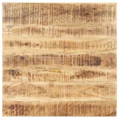 Abbildung von vidaXL Mangoholz Massiv Tischplatte Massivholzplatte Holzplatte Ersatztischplatte Holz Platte für Esstisch Esszimmertisch 25 27mm 80x80cm