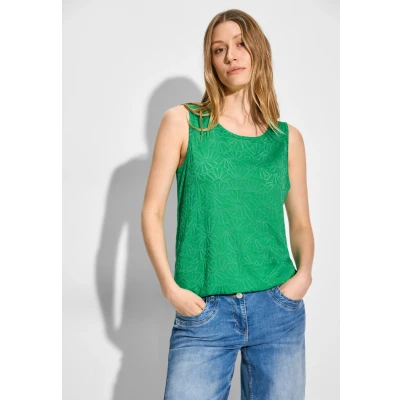 Abbildung von Cecil BURN OUT Top, Damen, Größe: XXL, Grün
