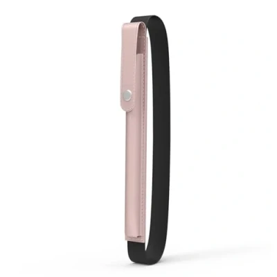 Abbildung von MoKo Stiftetui für Apple Pencil Pro, der 1./2. Generation, (USB C), PU Leder iPad Stifthalter Tasche mit Schnalle und elastischem Band zur Befestigung an Hülle