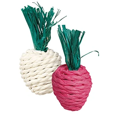Abbildung von Trixie Nagetierspielzeug Strickseil Radieschen Spielzeug 8 cm Sort...