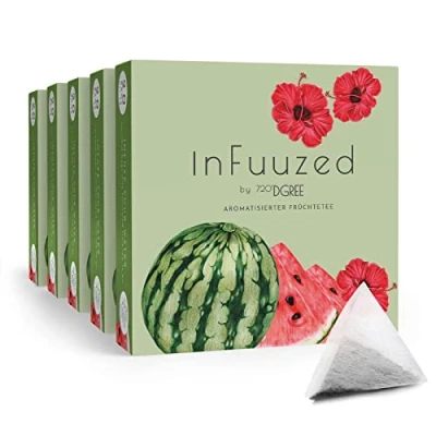 Abbildung von 720DGREE &quot;InFuuzed&quot; Geschmack Melone 100 Beutel mind. 50 Liter Kein Zuckerzusatz, Ohne Kalorien Natürlich lecker für Deine Trinkflasche: Die Getränke Alternative zu Eistee, Limonade, Sirup