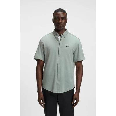 Abbildung von BOSS GREEN Kurzarmhemd &quot;B MOTION S&quot;, mit Logoschriftzug auf der Brust