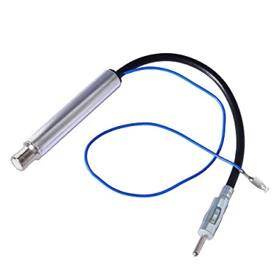 Abbildung von Eightwood Signal Amplifier AM/FM Kupplung ISO Buchse auf DIN Male Antennenadapter Radio Antenna Splitter für Auto MEHRWEG