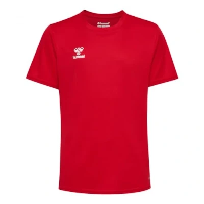 Abbildung von Hummel Essential SS Tshirt basic für Kinder, Größe: 140, True red