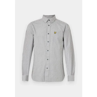 Abbildung von Lyle &amp; Scott Checked Gingham Shirt Hemd, Herren, Größe: XS, Gun metal/white