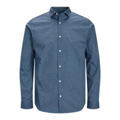 Abbildung von JACK &amp; JONES Herren Jprblablackpool Stretch Shirt Ls Aw23 Sn Freizeithemd, Perfect Navy/Fit:slim Fit, L EU