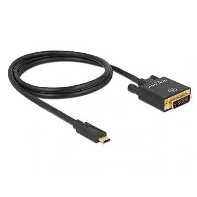 Abbildung von Delock Externer Videoadapter Parade PS171 USB C DVI schwarz Einzelhandel