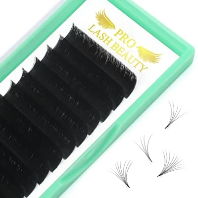 Abbildung von Easy Fan Lashes D 0.05 9 Selbstfächernde Wimpern für Volumentechnik C curl Wimpernverlängerung 8 15 mm Länge Volumen (D 0.05,9 mm)