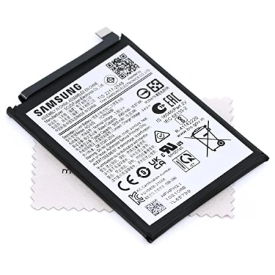 Abbildung von Akku für Samsung Original HQ 50S Galaxy A03 (A036F) mit mungoo Displayputztuch