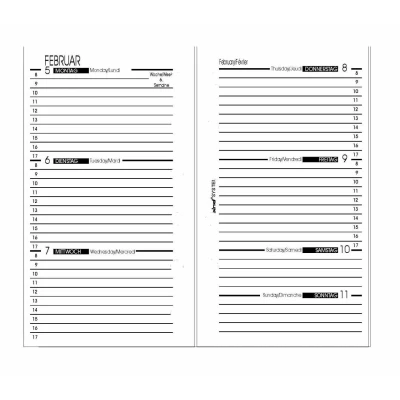 Abbildung von bind Terminkalender B 5702 Kalendereinlage 2025 Mini (Wochenplaner)