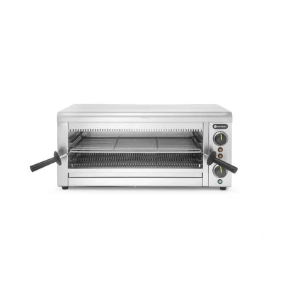 Abbildung von HENDI Salamander mit Quarz Infrarot Heizelementen 69 x 40 32 cm GN 1/1 höhenverstellbar 3 Ebenen, Gastro Edelstahl Elektro Grill