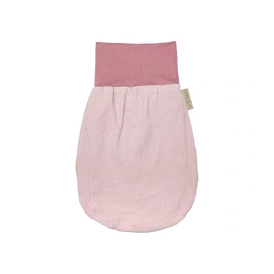 Abbildung von KraftKids Strampelsack Doppelkrepp Rosa für den Herbst/Winter aus Musselin Baumwolle und warmen Fleece in zwei Größen erhältlich