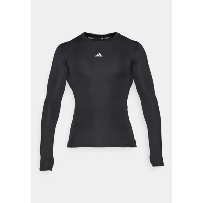 Abbildung von adidas Performance Techfit Langarmshirt, Herren, Größe: Large, Black