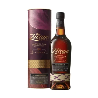 Abbildung von Zacapa La Armonia Ultra Premium Rum Heavenly Cask Kollektion handverlesen aus Guatemala 40% vol 700ml Einzelflasche