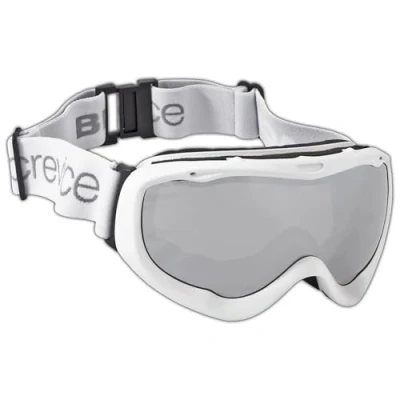 Abbildung von Black Crevice Erwachsenen Skibrille mit Doppel Spiegelscheibe, weiß/Silver, BCR043470 4…