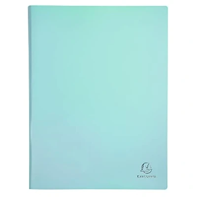 Abbildung von Exacompta 88260E Aquarel Sammelmappe aus halbsteifem Polypropylen mit 20 Kristalltaschen für DIN A4 Dokumentenmappe, 1 Stück Zufallsfarbe