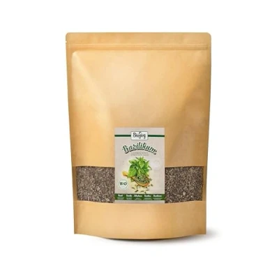 Abbildung von Biojoy BIO Basilikum getrocknet und gerebelt (1 kg), Gewürz (Ocimum basilicum)