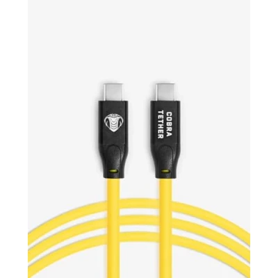 Abbildung von Cobra Tether USB C auf Kabel, 5 m, Gelb, gerade