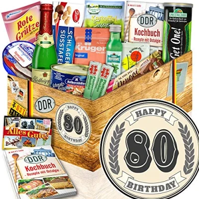 Abbildung von 80 er Geburtstag Geschenke + zum 80. DDR Geschenkkorb