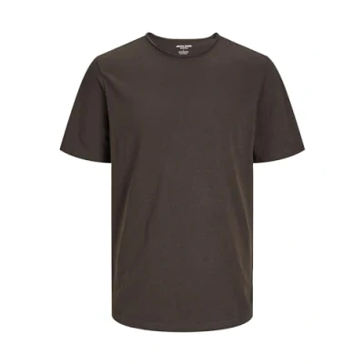 Abbildung von Jack &amp; Jones Ebasher TEE Oneck Tshirt basic, Herren, Größe: XS, Mulch