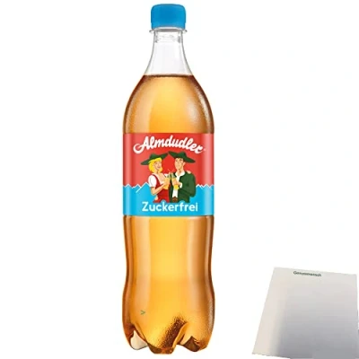 Abbildung von Almdudler Kräuterlimonade Zuckerfrei (1x1 Liter) PET Einweg Pfand + usy Block