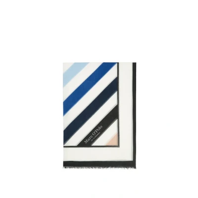 Abbildung von Marc O&#039;Polo Damen Schal mit Allover Print leicht, Mehrfarbig (Multi/Creamy White), One Size