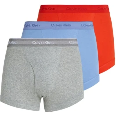 Abbildung von Calvin Klein Underwear Trunk 3 PACK Panties, Herren, Größe: Small, Glacier/grey heather/molten