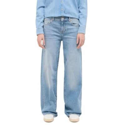 Abbildung von Mustang Style Medley WIDE LEG Jeans Relaxed Fit, Damen, Größe: 30x34, Blau