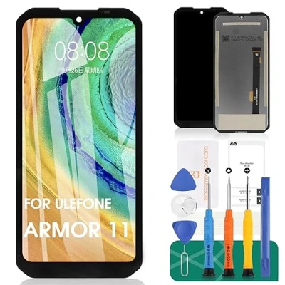Abbildung von Für Ulefone Armor 11 5G Bildschirm Ersatz LCD Display Touchscreen W V750BN Digitizer Montage Reparatursets (Schwarz)