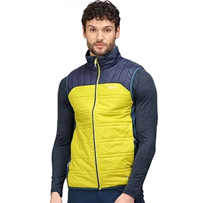 Abbildung von Regatta wasserabweisender, antibakterieller Halton V Bodywarmer für Herren, aus Alpakawolle, Dark Tang/Navy/Moonlight Denim