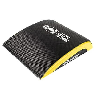 Abbildung von CCLIFE Abdominal Trainer Mat Abmat Sit Up Ab Matte Bauchmatte Fitnessmatte für Bauchtrainer AbMatte AbMatt Crunch Bauchtraining, Schwarz&amp;Gelb