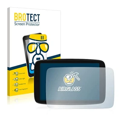 Abbildung von BROTECT Schutzglas für TomTom GO Camper Max Schutzfolie Panzer Folie Glas [Extrem Kratzfest 9H, Anti Fingerprint, Ultra Transparent]