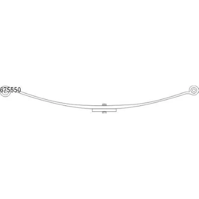 Abbildung von CS Germany 10.675.550.00 Blattfeder Hinterachse IVECO: Daily 6 Kastenwagen, Pritsche/Fahrgestell, Kasten / Kombi