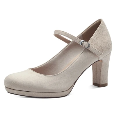 Abbildung von Tamaris Plateaupumps, Damen, Größe: 39, Ivory comb Schuhe