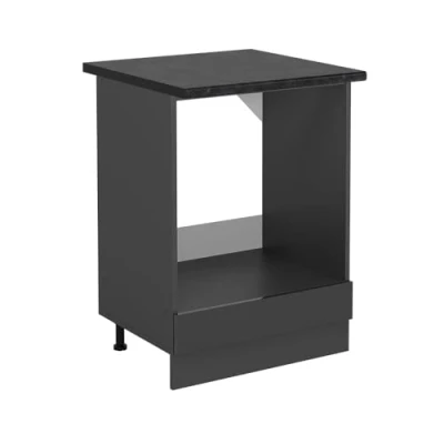 Abbildung von Vicco Herdumbauschrank R Line, Anthrazit Hochglanz, 60 cm, AP