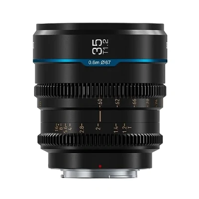 Abbildung von SIRUI Night Walker 35mm T1.2 Cine Objektiv Objektive Lens Lenses, große Blende, manueller Fokus(Modell MS35X B, X Mount, Schwarz)